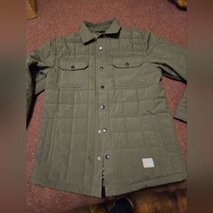 Free Country Quilted Olive Green Jacket Men's Size Medium